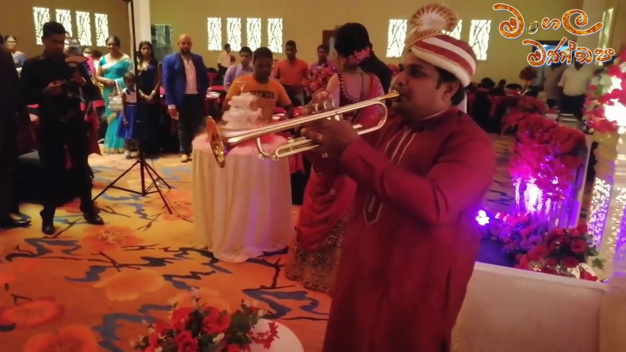 Superb Srilankan Dhol Welcome with Trumpet    ( මංගල මණ්ඩප @ කඩුවෙල )