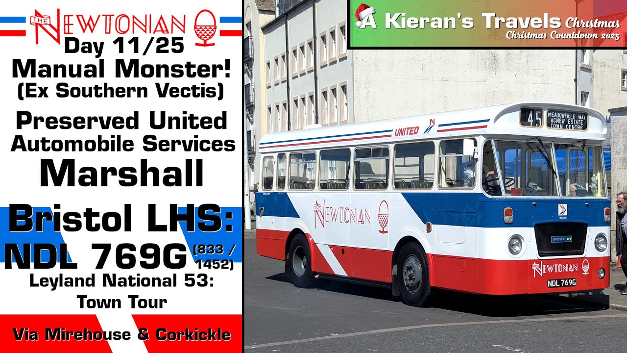 (11 - Monster!) Preserved United Automobile Services Marshall Bristol LHS: NDL 769G