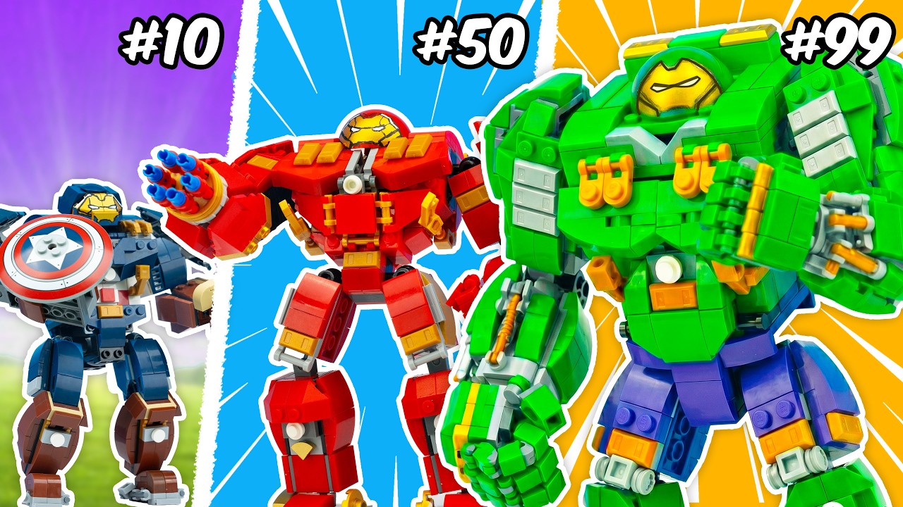 LEGO Marvel: Превращаем Халкбастер в разных супергероев | Канал ROBO Bricks