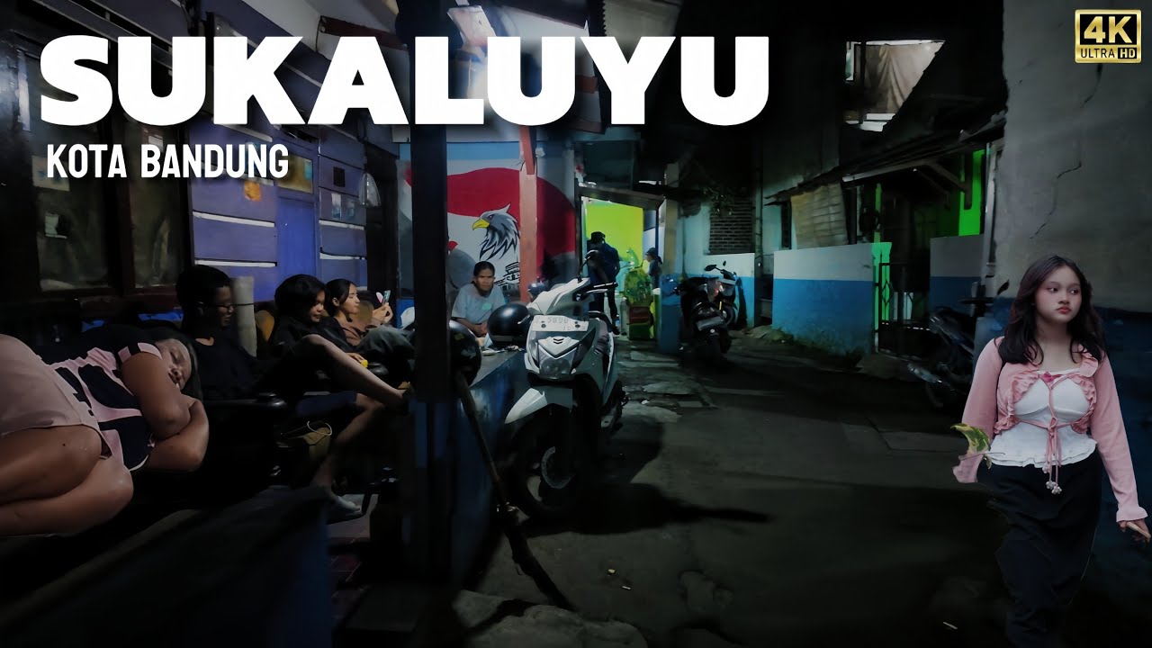 Kehidupan Malam Di Dalam Gang Sempit Sukaluyu Bandung
