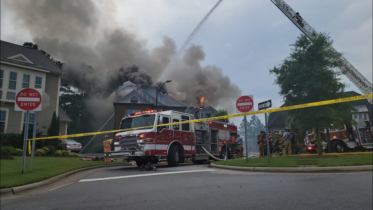 **REUPLOAD** Second Alarm Structure Fire | 5-21-2022 | Cary, NC