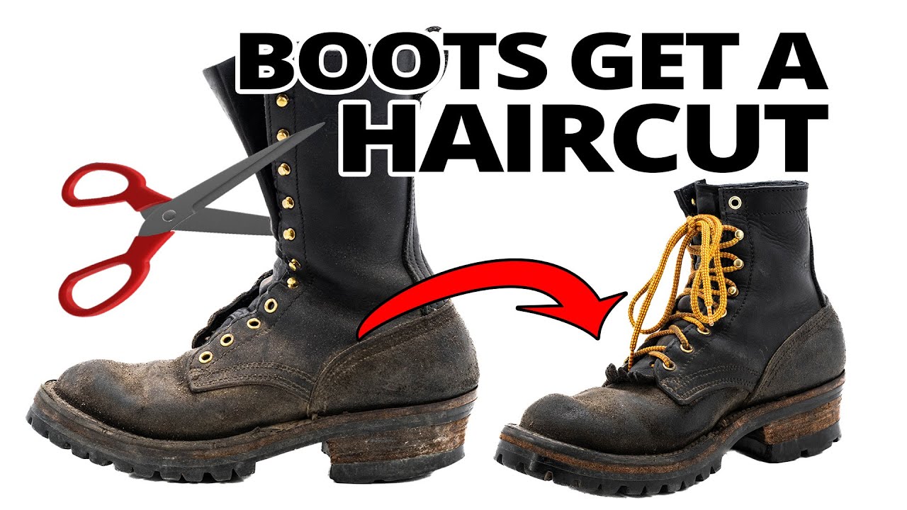 RECONSTRUCTED BOOTS! Work Boot Cut Down: Nicks Handmade Boots
