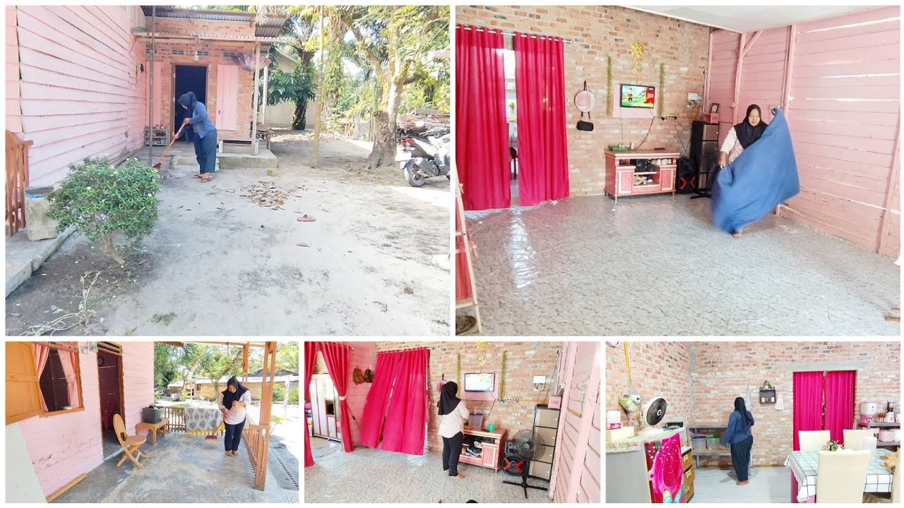 KEGIATAN HARIAN IRT DESA PRODUKTIF || BEBERES DAN BEBERSIH RUMAH