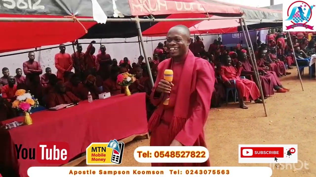 Apostle Sampson Koomson  very Dynamic man preaching Life After Death So Be Careful About Self