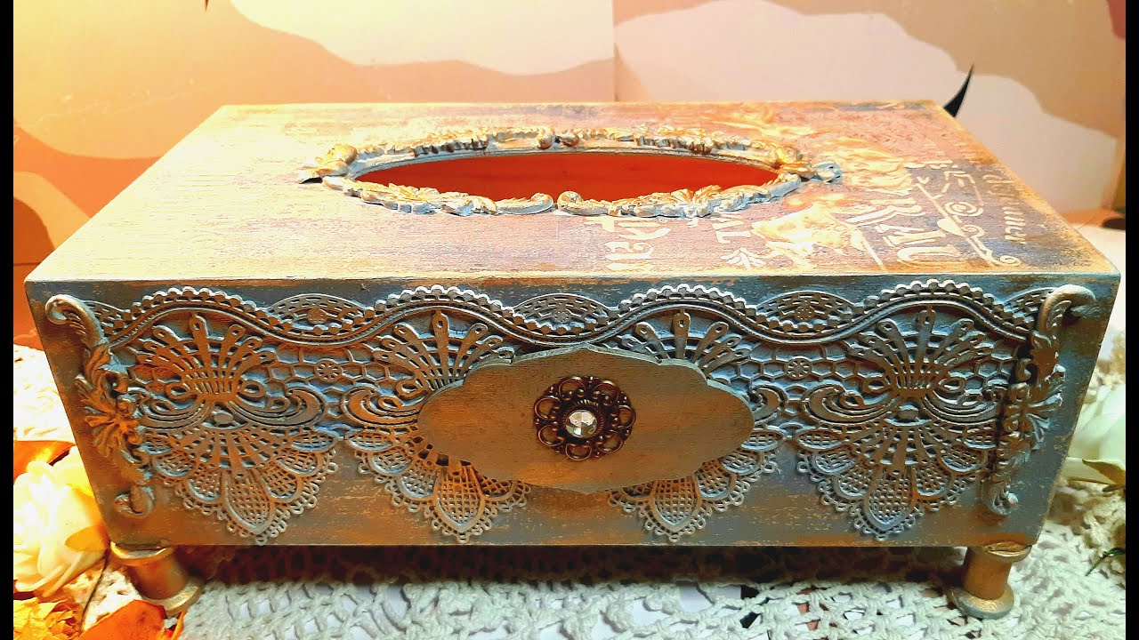 Chustecznik - Decoupage & Mixed Media Tutorial