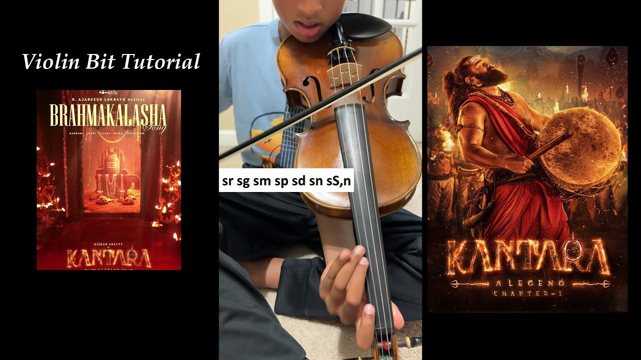 Kantara Brahmakalasha Violin bit tutorial