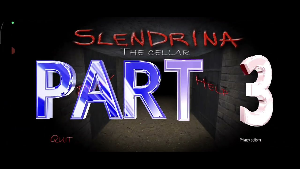 KUZENİMLE OYNUYORUZ  SLENDRİNA THE CELLAR PART 3 