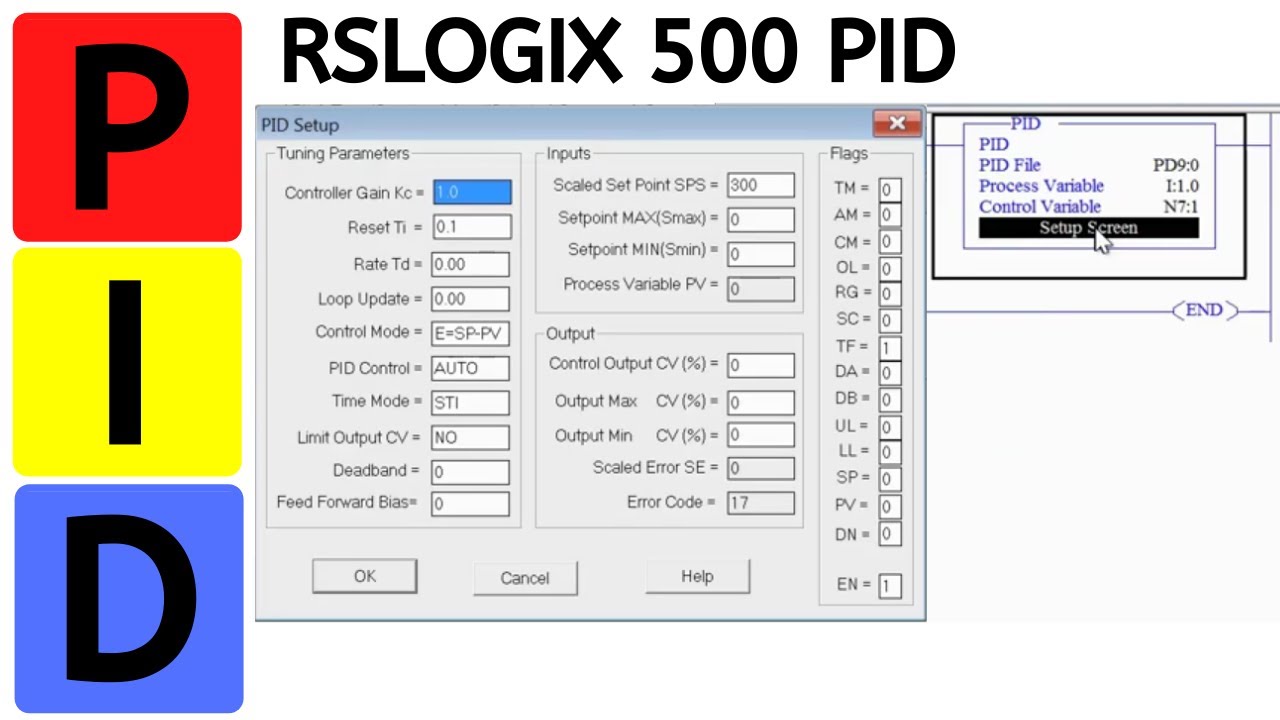 PID Control in RsLogix 500 for Allen Bradley Micrologix and SLC