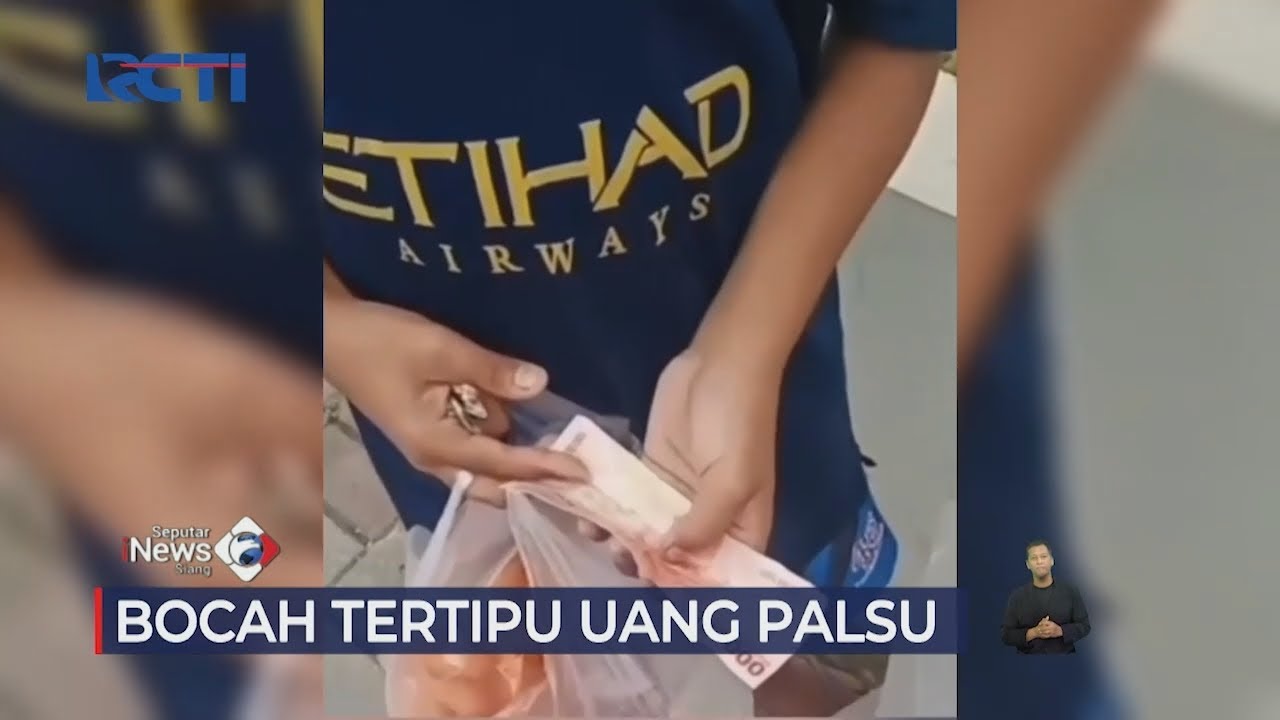 Tega! Bocah Penjual Keripik Jadi Korban Penipuan Uang Palsu #SeputariNewsSiang 01/08