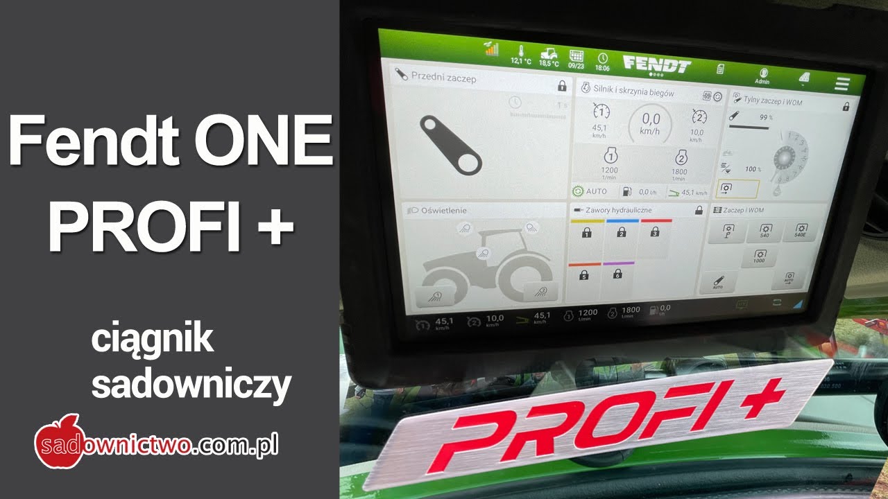 Fendt ONE PROFI+ w ciągniku sadowniczym - Agroshow 2021