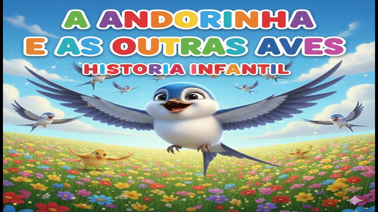 🐦🐦 A ANDORINHA E AS OUTRAS AVES  🐦🐦 História Infantil com Moral   Desenho Educativo🐦🐦 ‐