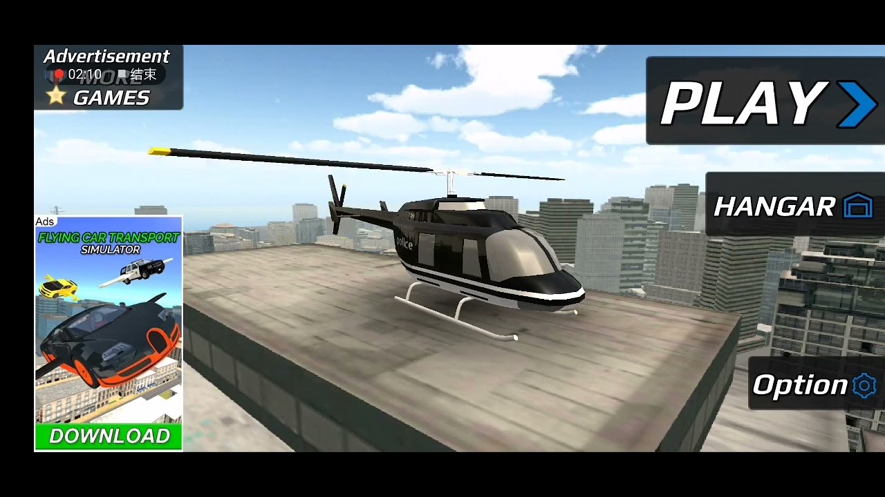 police helicopter Simulator music menu