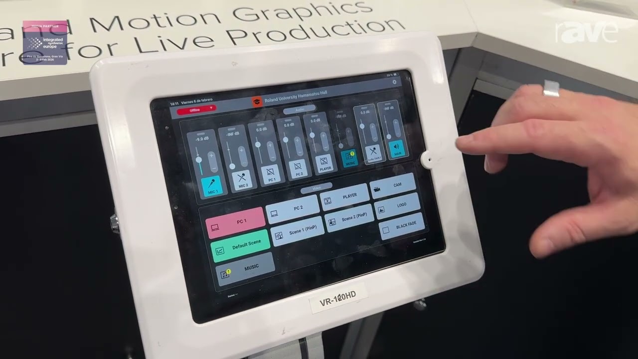 ISE 2026: Roland Pro A/V Showcases Graphics Presenter VenuSet Software