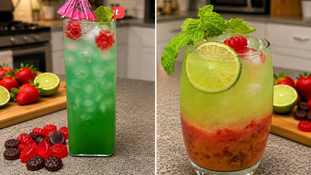 How to Make Homemade Drinks in 2-Ways | Refreshing Summer Drinks | Sun Crush & Mango Blue Lagoon🍹