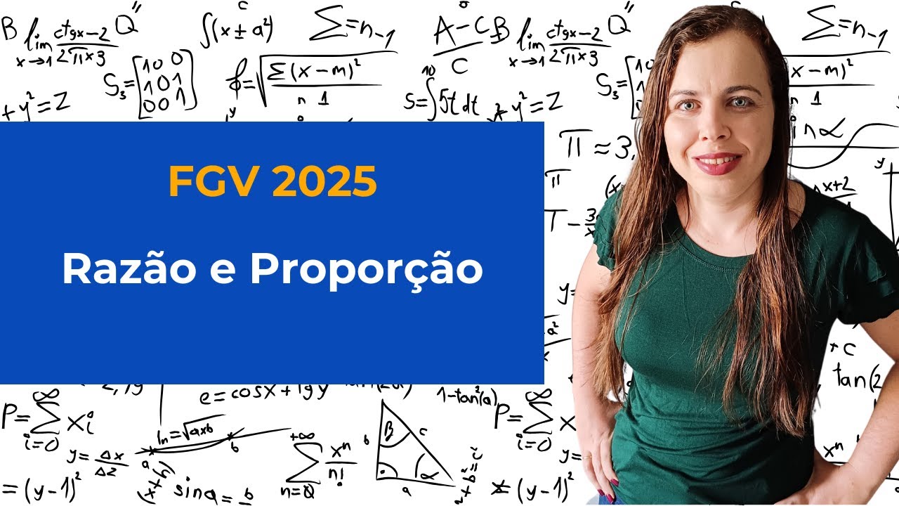 Razão e Proporção na FGV (2025) | Questão Comentada Passo a Passo - Prefeitura SJC