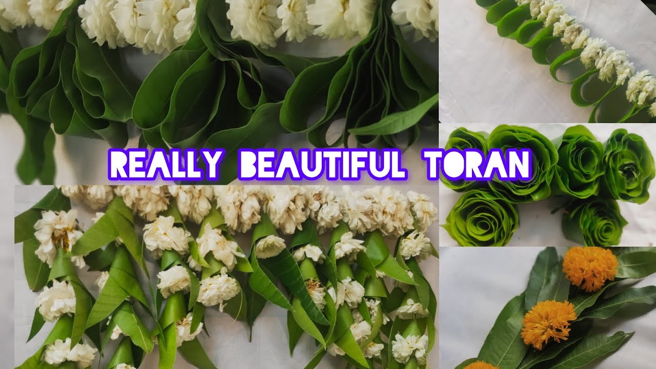 यकीन नहीं होगा ये सुन्दर तोरण आम के पत्ते से बने हैं #aaradhyamanse #mangoleafdecoration #toran