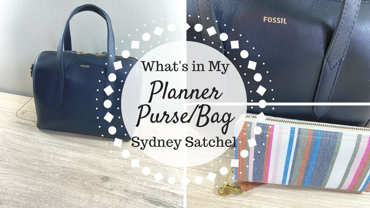 What's in My Planner Bag / Purse | Fossil Sydney Satchel |