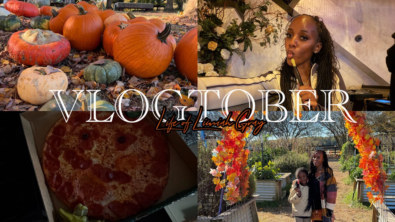 VLOGTOBER : Halloween weekend 🎃| Pumpkin Patch | SKIN CARE ROUTINE 🧖🏾‍♀️ | Fall vlog | 