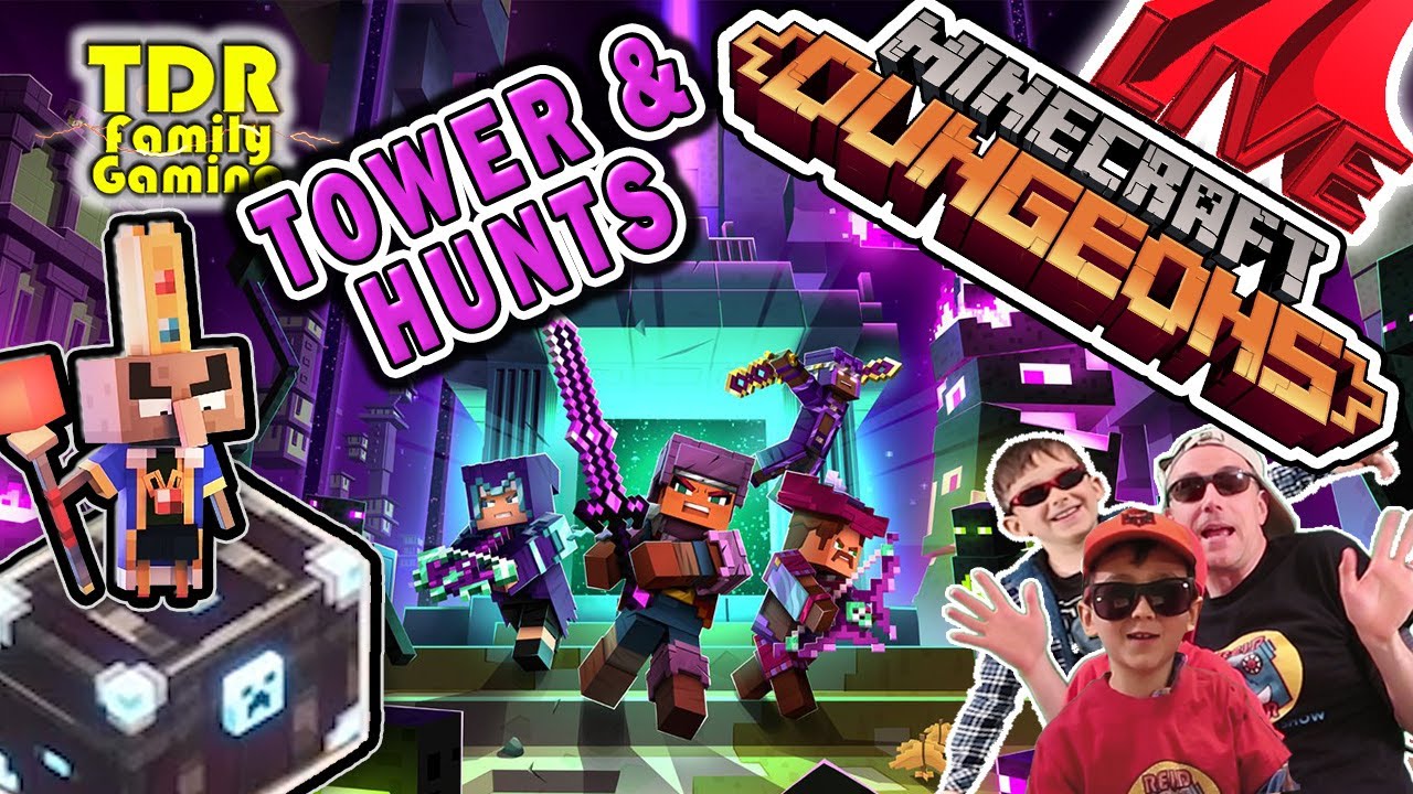 TOWER!  MINECRAFT DUNGEONS - LIVE
