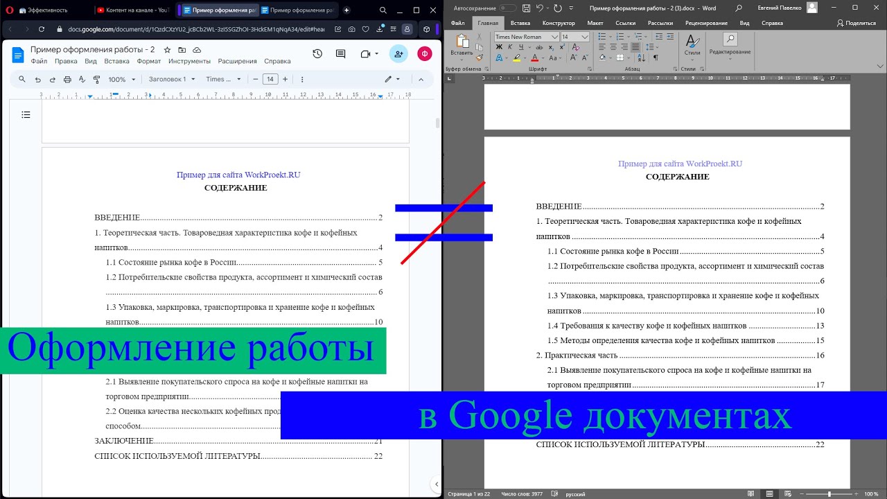Оформление школьных и студенческих работ онлайн с использование Google Документов
