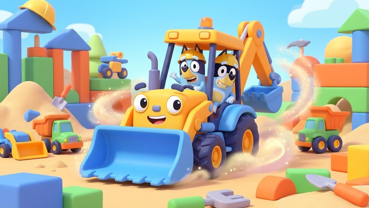 Bluey & Bandit’s BIG Construction Adventure! 🚧🚜 Building a Dream City!