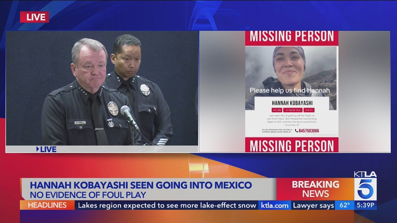 LAPD updates public on missing Maui woman Hannah Kobayashi