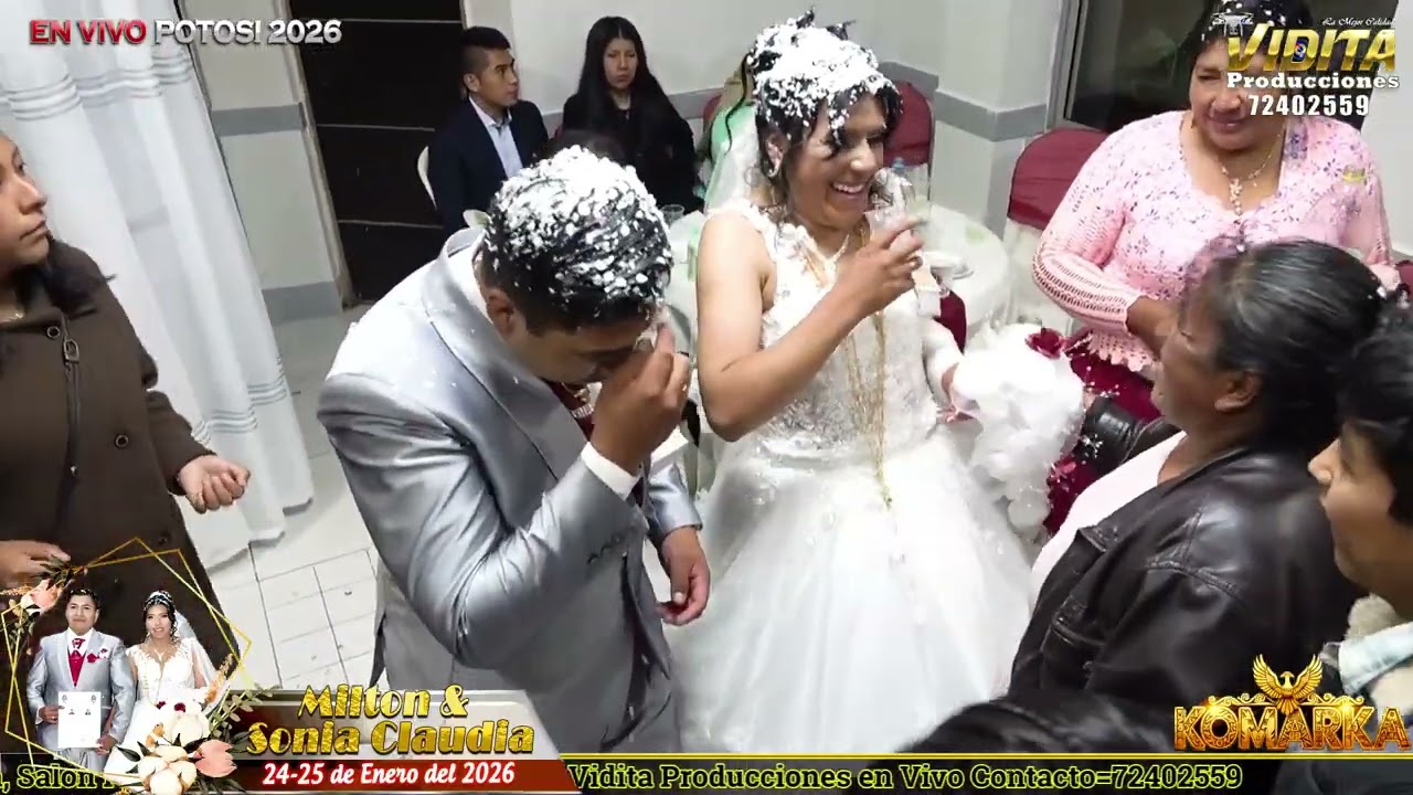 Komarka en Vivo en la Boda de Milton y Sonia Claudia Vidita Producciones = 72402559