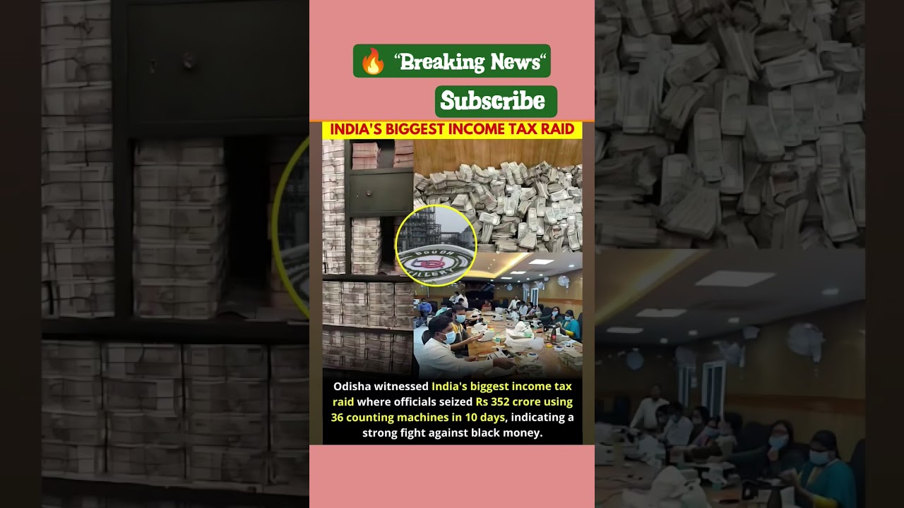 India&rsquo;s Biggest Income Tax Raid | Rs 352 Crore Seized in Odisha | Black Money Case Explained