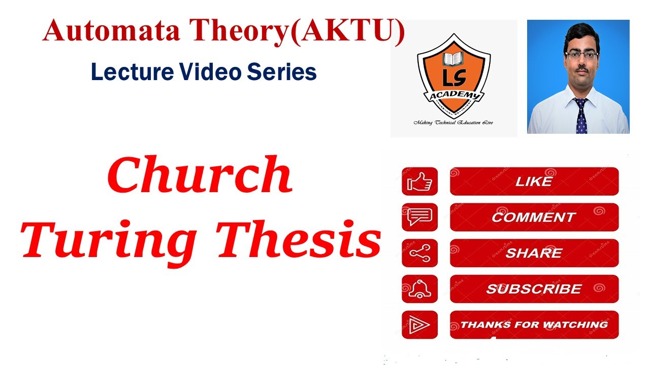 Church Turing Thesis | Church's Hypothesis | Theory of automata | TOC | LS Academy