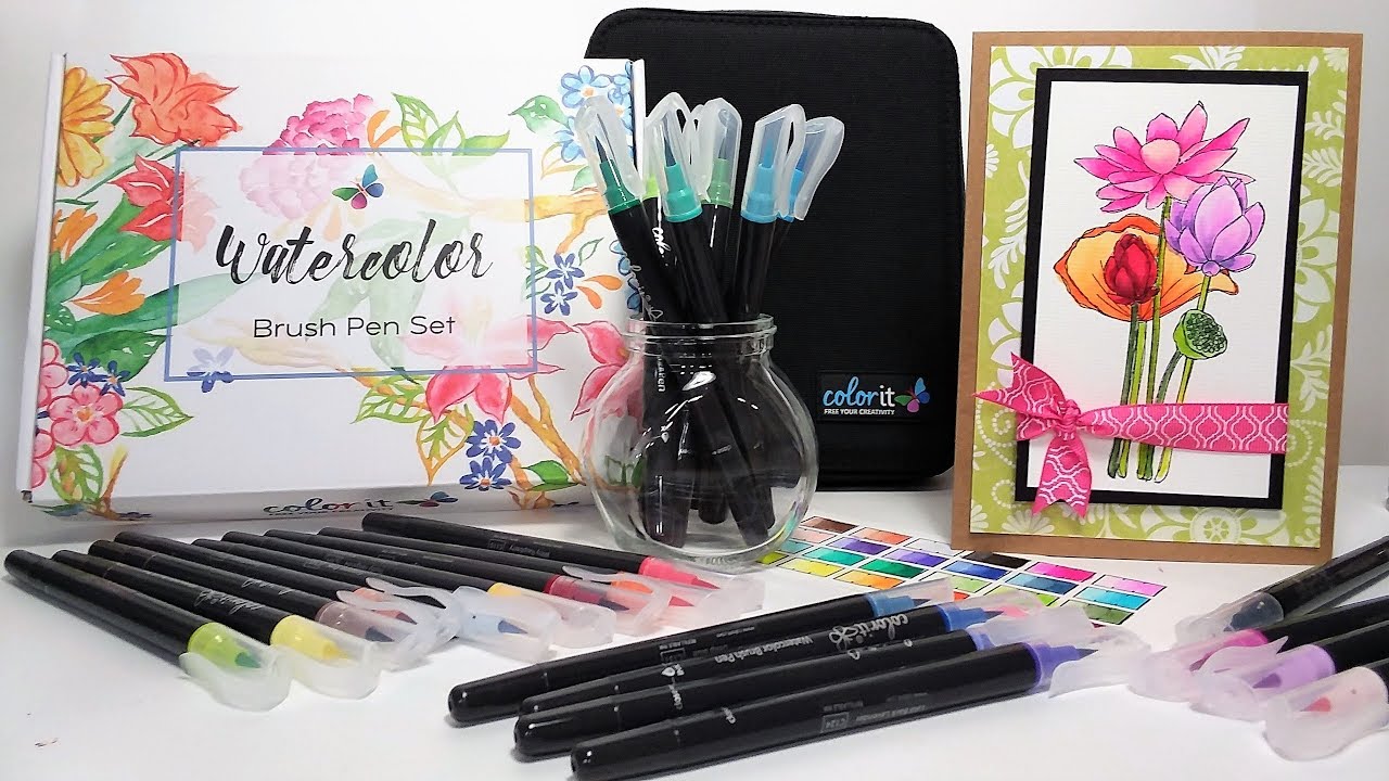 Finally!! A Refillable Watercolor Real Brush Marker!  Review & GIVEAWAY!!!