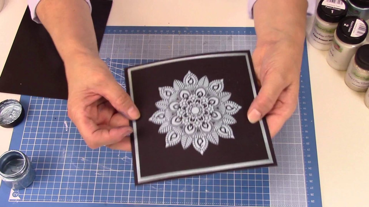 How to use paints to change the colour of your stencil mediums: Shimmer & Sheen Paints