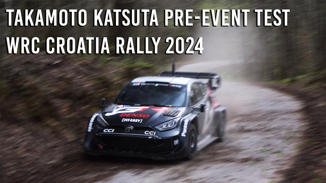 WRC Croatia Rally 2024 TAKAMOTO KATSUTA Toyota Test MAX ATTACK (Flat-out, Launch Control)