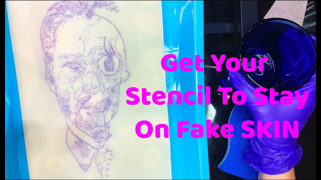 How to Put a Tattoo Stencil on Fake Skin