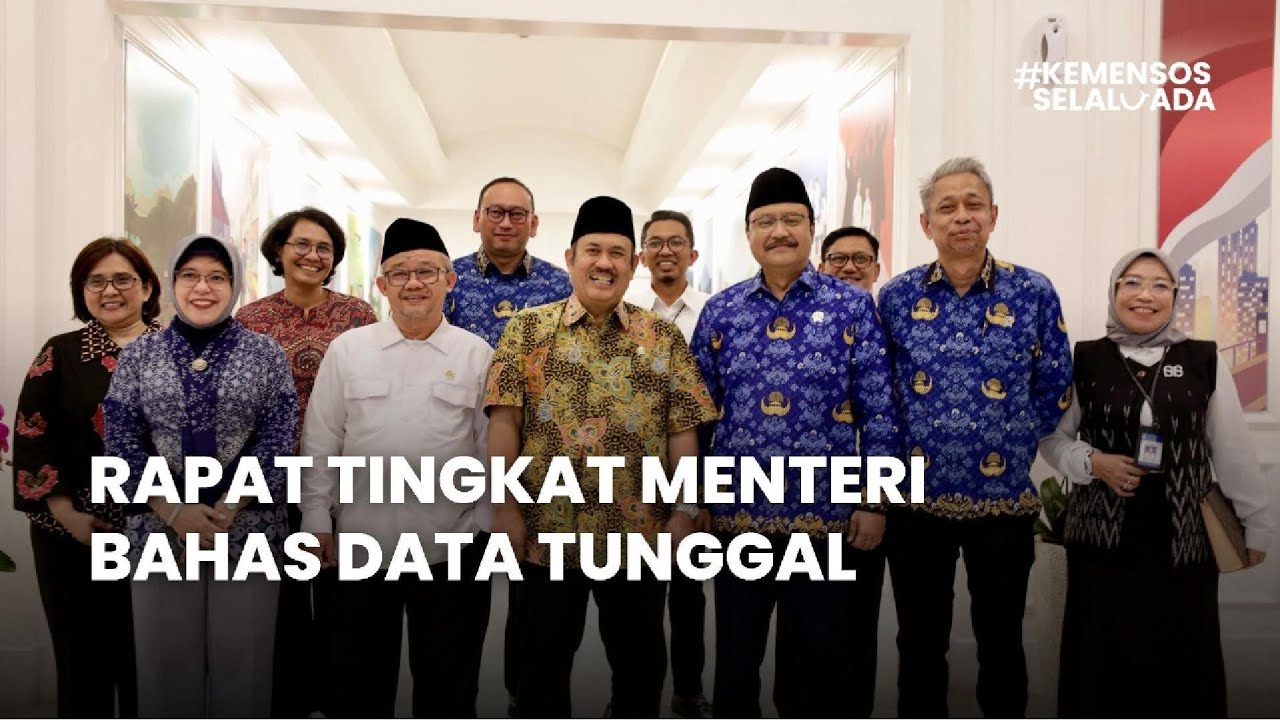 Rapat Tingkat Menteri Bahas Data Tunggal Sosial Ekonomi Nasional (DTSEN)