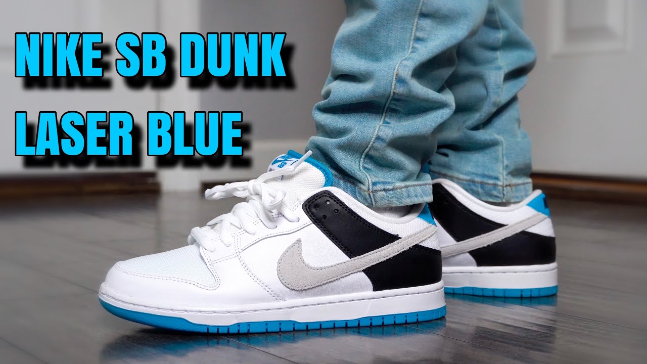Nike SB Dunk Laser Blue On Foot
