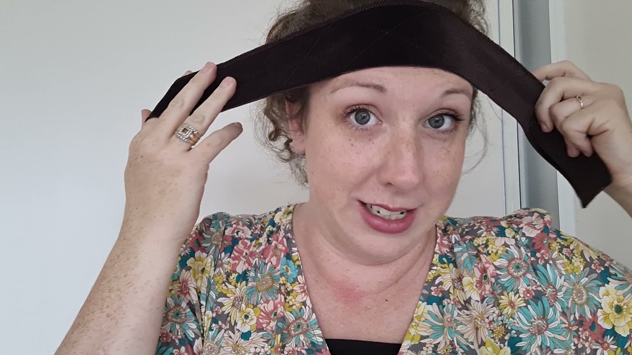 The secret to keeping a headband from sliding back!