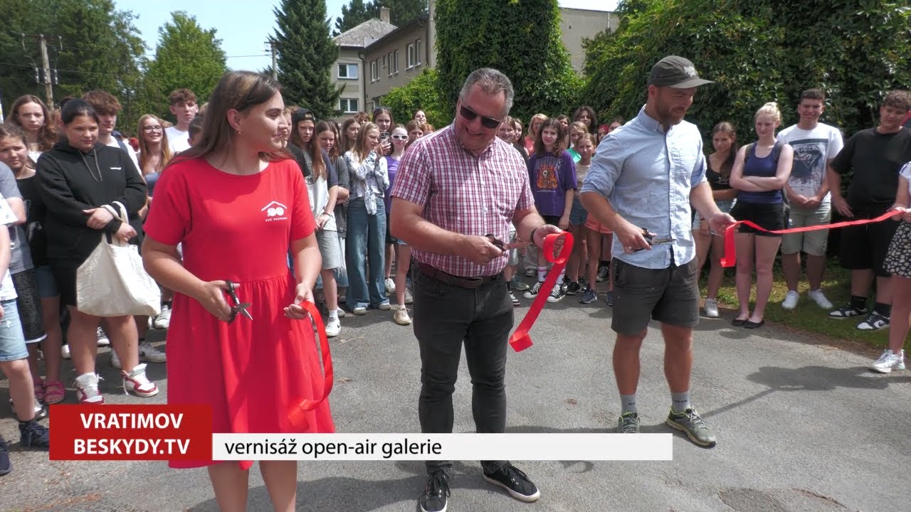 Vratimov ► Vernisáž OPEN AIR galerie │ #Beskydy.TV │ @BeskydskaTelevize