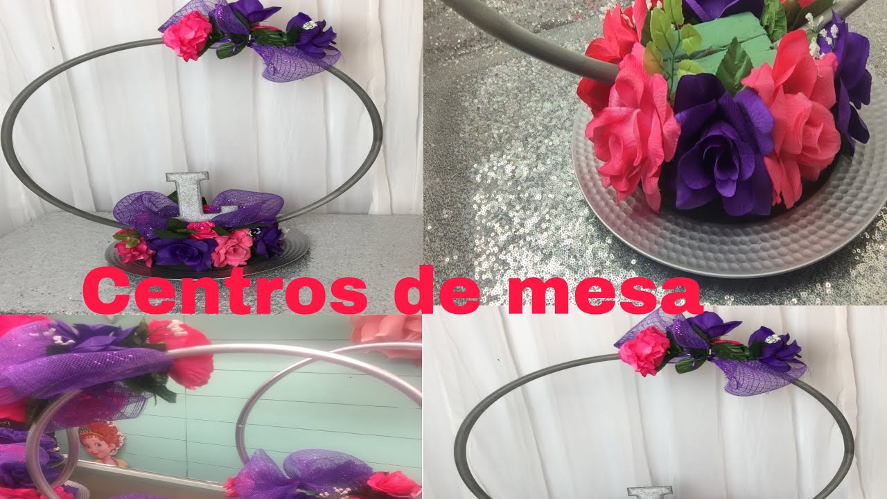 Como hacer centros  de mesa con un plató para fiestas  Elegantes económico tendencia DIY