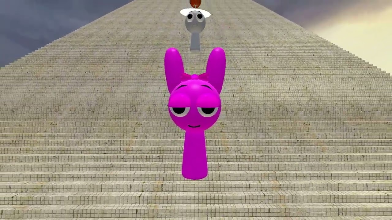 ALL INCREDIBOX SPRUNKI ON THE LONGEST STAIRS IN GARRY'S MOD! CHOOSE YOUR FAVORITE CHARACTER!!!   