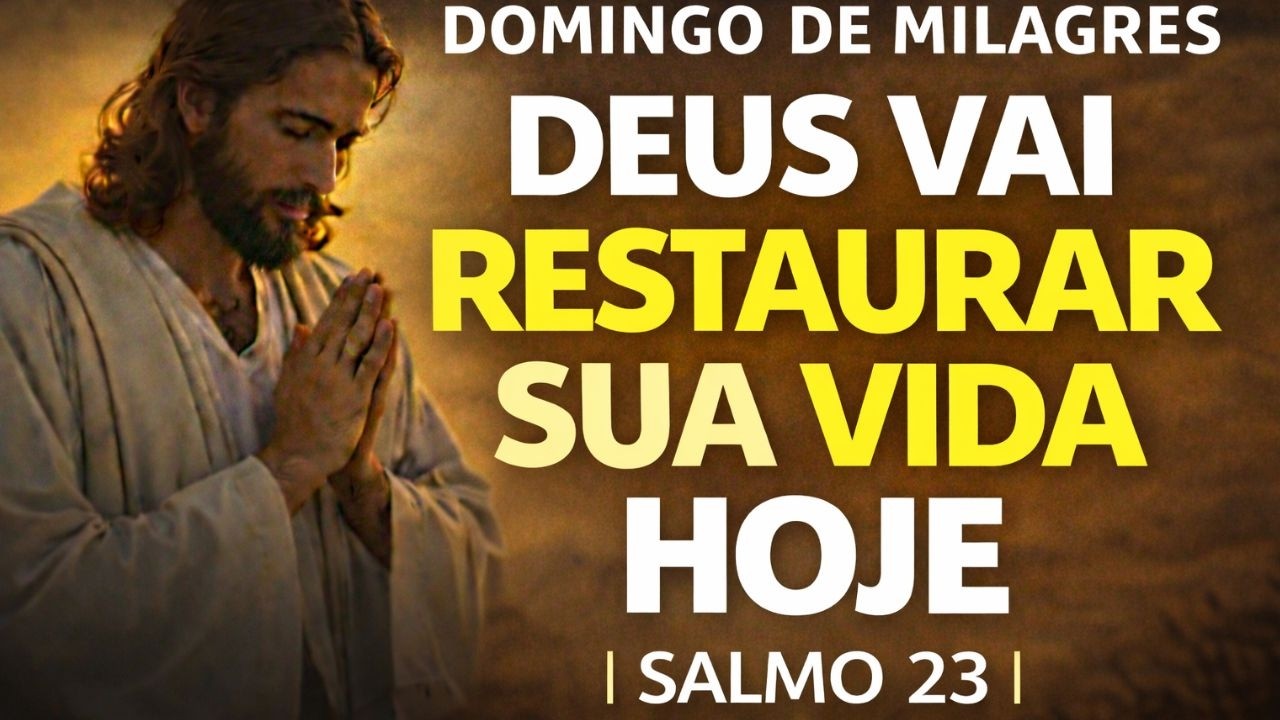 DOMINGO DE MILAGRES, DEUS VAI RESTAURAR SUA VIDA HOJE | SALMO 23