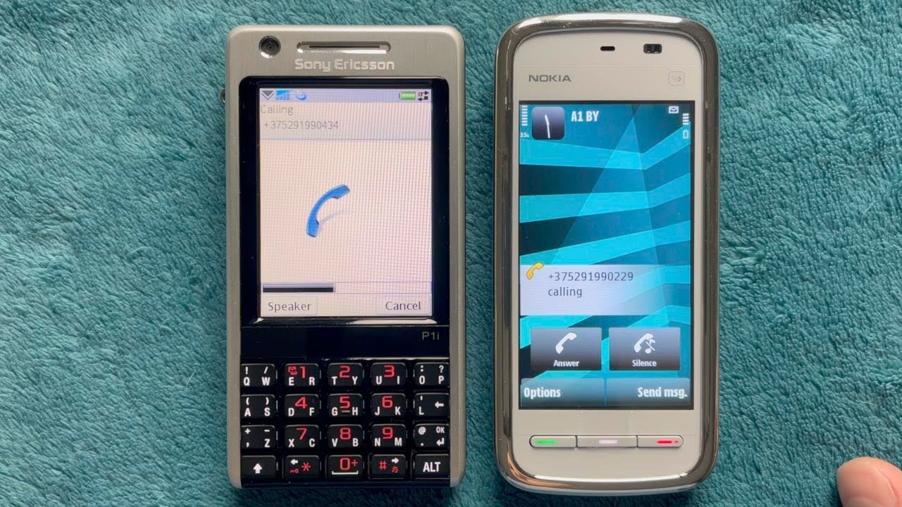 Calling from Nokia 5230 to Sony Ericsson P1 and back