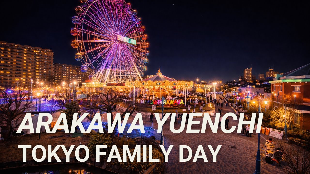 Vlog Keluarga di Tokyo 🎡 Arakawa Yuenchi + Naik Tokyo Sakura Tram (Natural Sound)