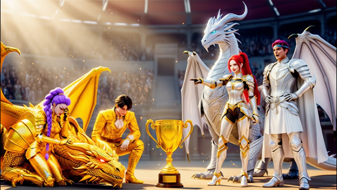 Golden Family VS Silver Family: RUMI Gets Magic Dragon Racing Championship - KPOP Demon Hunters