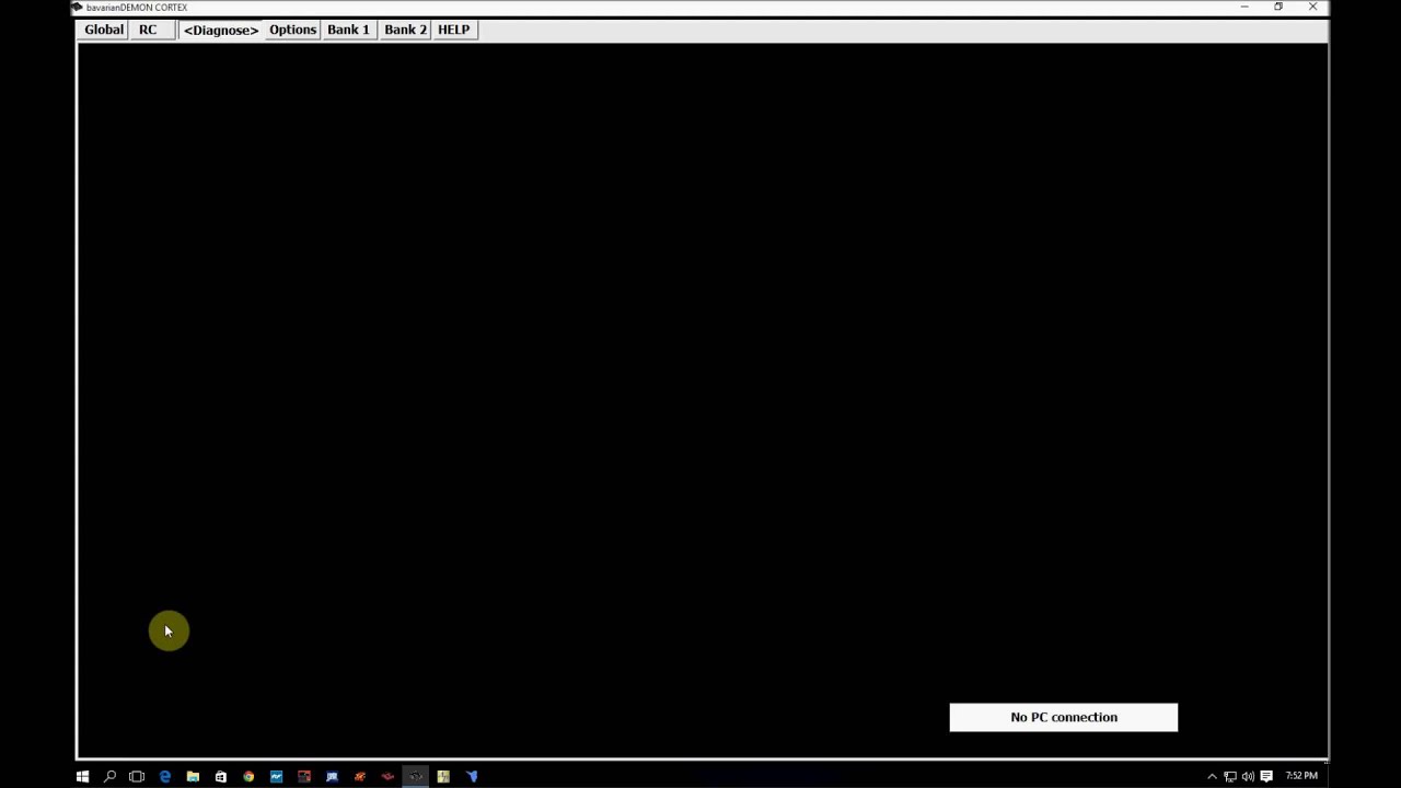 Cortex advance setup using software part 4 Diagnose tab