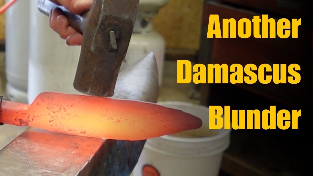 Forging a damascus chef's knife for my wife