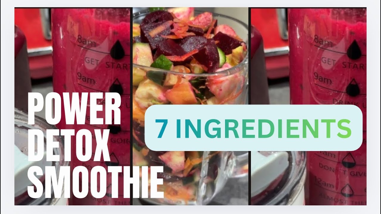 Power Detox Smoothie | Beetroot Apple Banana Avocado Juice for Weight Loss & Immunity