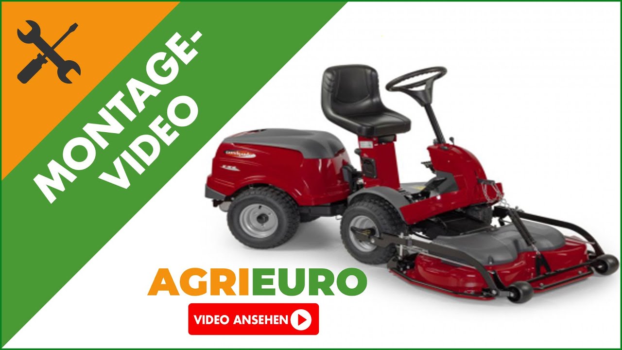 Montagevideo Rasentraktor mit Frontmäher Castelgarden XK 160 HD, Hydrostatgetriebe - Front Mower