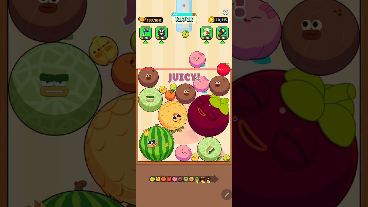 ⚔️🍍Only the strongest fruit survives. Long Clash Battle 🏆 #fruitsclash #pzgameszone #pzgames #trend 