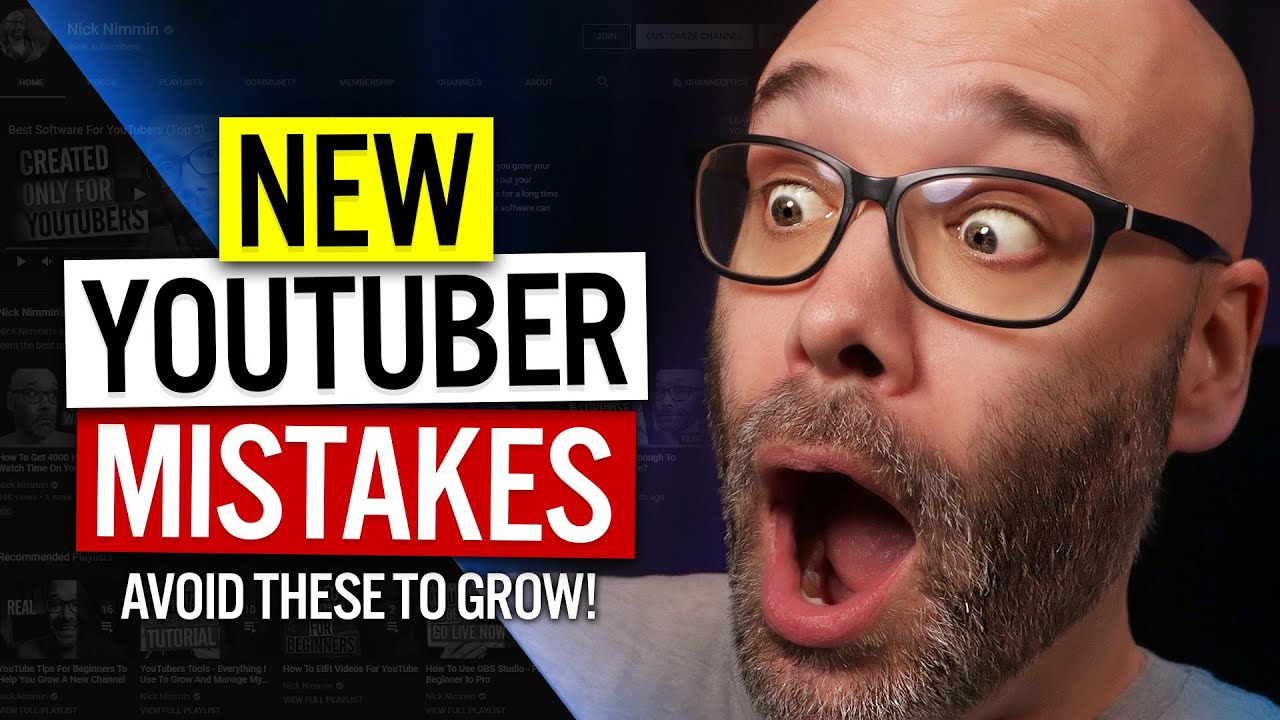 Avoid These 10 Mistakes NEW YouTubers ALWAYS Make