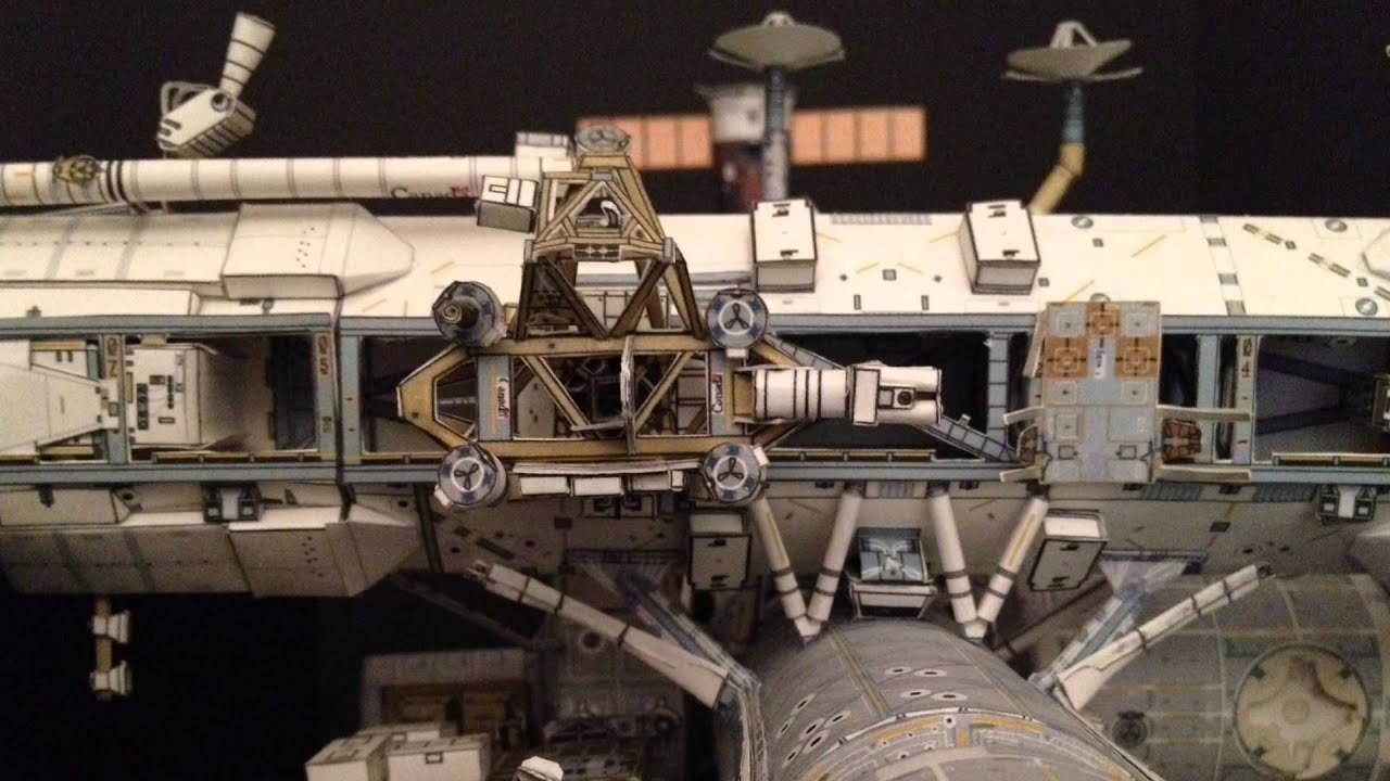 AXM International Space Station Paper Model